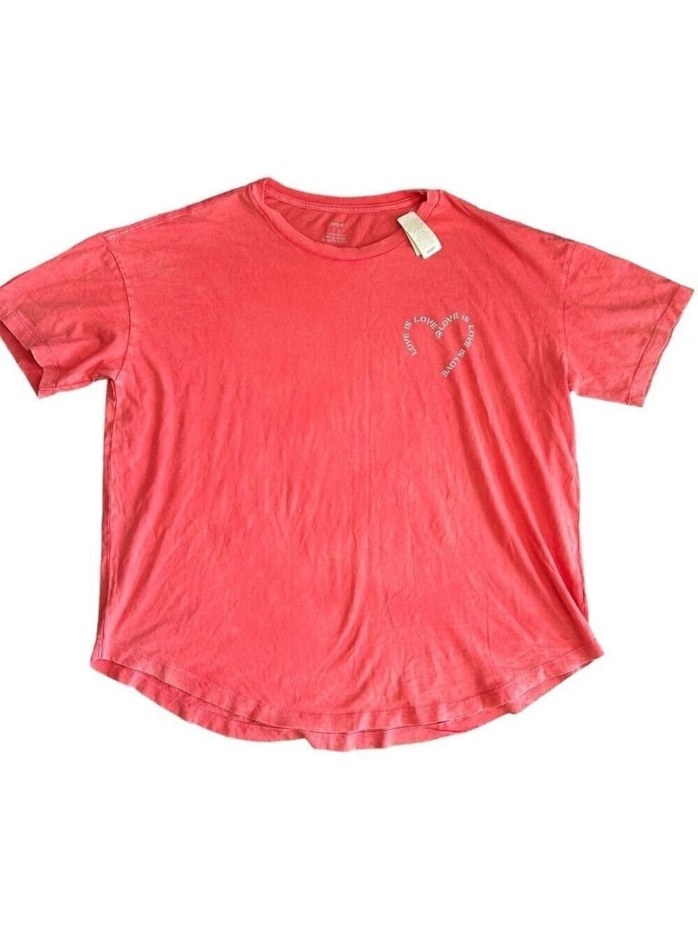 Aerie Graphic Love Is Love Oversized Crewneck Boyfriend T-Shirt
